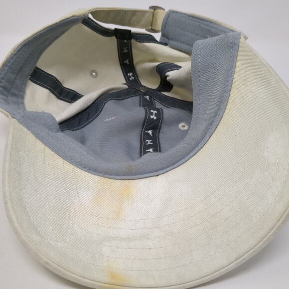 Bull Slideback Baseball Cap White One Size Adjustable Free Fit Under Armour - Picture 7 of 9